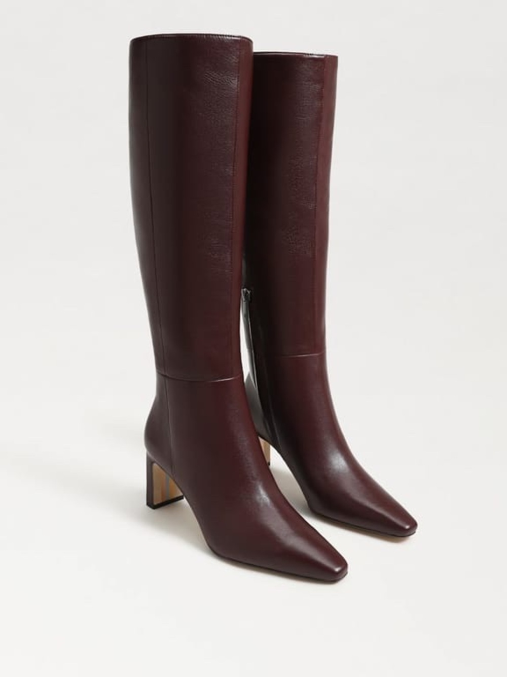 Sam Edelman Women's Tall Burgundy Leather Boots